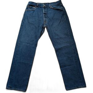 VTG Levi's 501xx Blue Jeans 38x34 (Fits 34x31) 90s 1999 501 Y2K STF Mexico